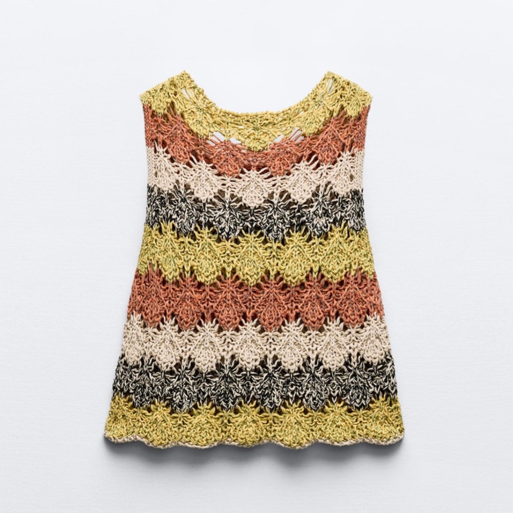 NWT Zara Open Knit Top